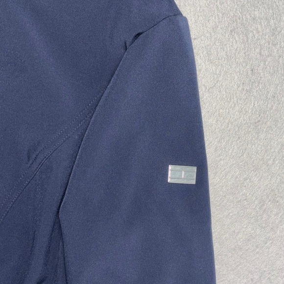 Tommy Hilfiger Coat Womens Small Navy Softshell Hooded Fleece Lined Zip Jacket - Picture 8 of 15